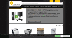 Desktop Screenshot of hadrianus.hu